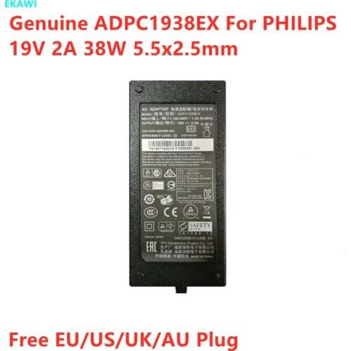 Genuine 19V 2A 38W ADPC1938EX ADPC1936 Power Supply AC Adapter Charger For AOC PHILIPS 220C4LSB/93 226V4TFB/93 226V4TFB Monitor
