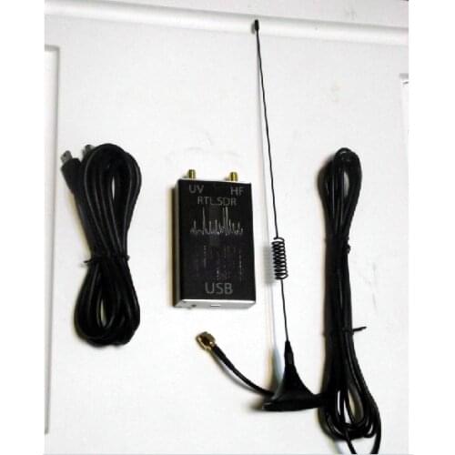 Drop shipping 100KHz-1.7GHz full band UV HF RTL-SDR RTL.SDR USB Tuner Receiver/ R820T+8232 Ham Radio