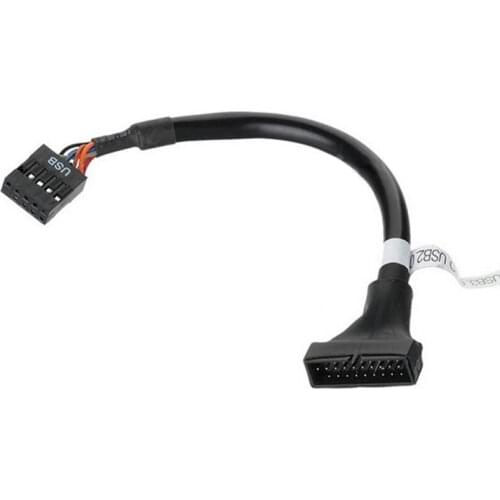 Motherboard Header Adapter Cord high quality 1Pcs 19/20 Pin USB 3.0 Female To 9 Pin USB 2.0 Male