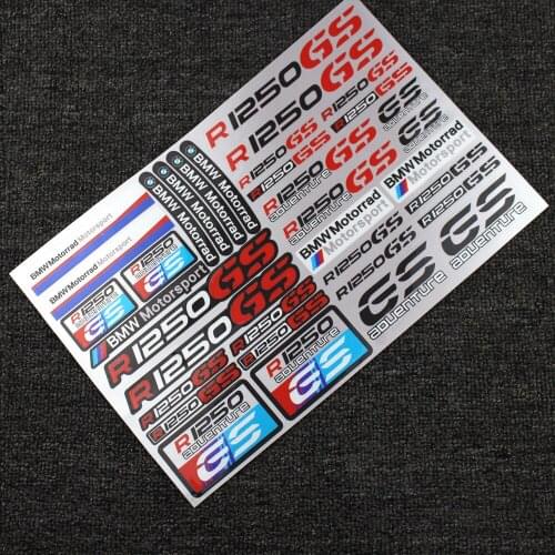 Motorcycle Reflective Stickers Body Helmet Fuel Tank Waterproof Logo Decal for BMW R1250GS LOGO Sticekr