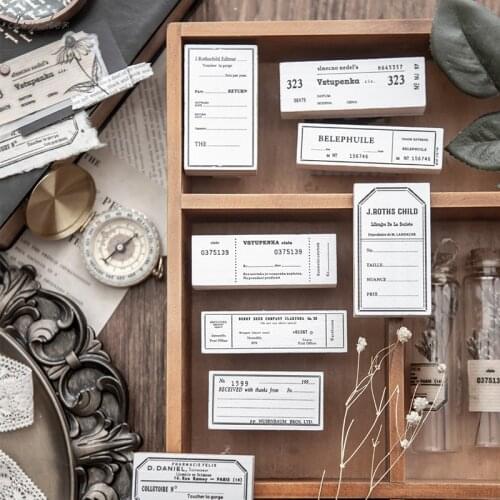 Vintage Travel tickets Collection decoration stamp wooden rubber stamps for scrapbooking stationery DIY craft standard stamp