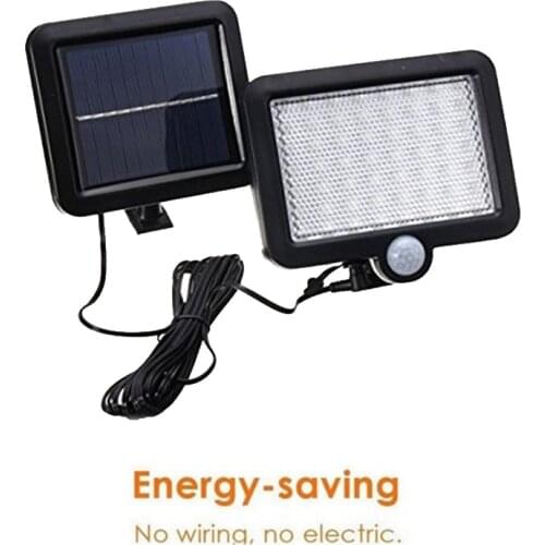 Waterproof Motion Sensor LED solar Light split mount 5M cable garden solar lamp street wall security lamps home indoor lighting