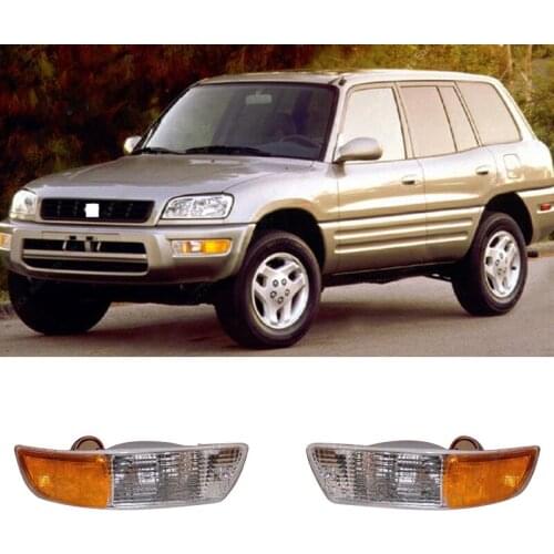 1 Pair Car Front Bumper Fog Driving Light Lamp fit for Toyota RAV4 1998 1999 2000
