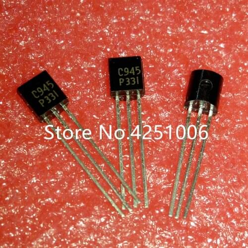 100 Pieces Inline Triode 2SC945 C945 TO-92 NPN