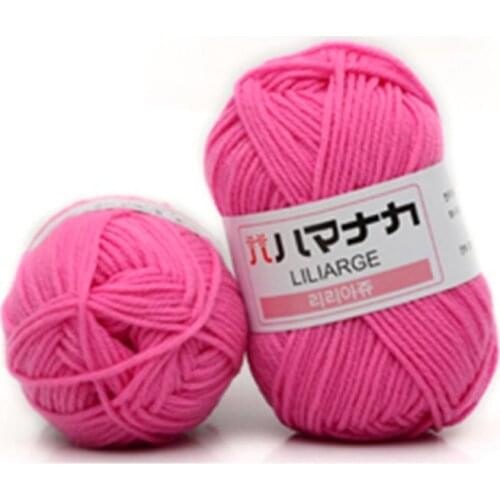 4 Shares Milk Cotton Yarn Fine Quality Hand-Knitting Thread Soft Warm DIY Cotton Threads Baby Wool for Hand Knitting Crochet Yar