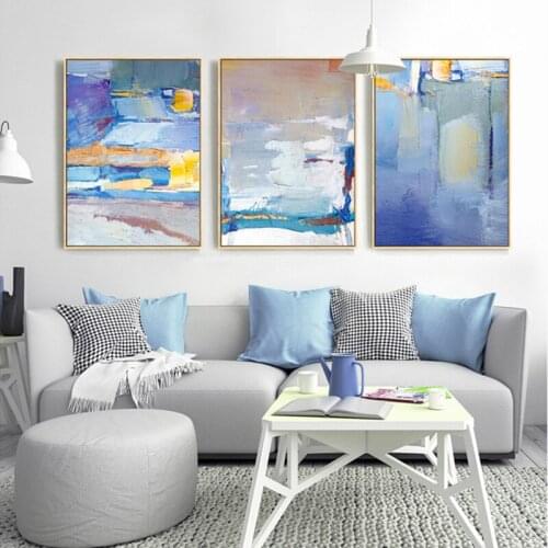 Abstract Purple Yellow Art Poster Print Canvas Painting Picture Aisle Home Wall Art Graffiti Bedroom Modern Decoration Custom