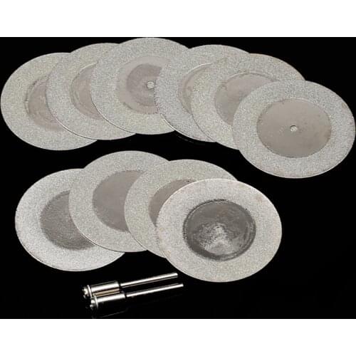 50mm Diamond Cutting Discs & Drill Bit Mini Circular Saw For Rotary Tool Dremel Stone Blade Link Rod