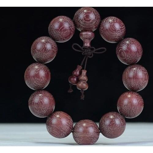 AURAREIKI Violetwood Natural Buddhist Wooden Bead Bracelet Yoga Buddhist Mala Wooden Beads Amulet Hand String Jewelry Unisex