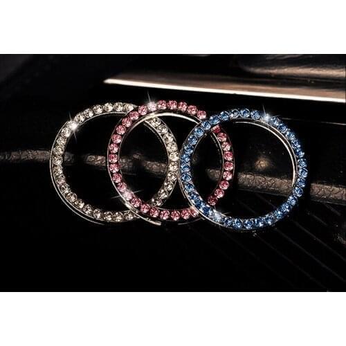 Car one-button start switch rhinestone ring decoration car sticker for Subaru Forester Outback Legacy Impreza XV BRZ