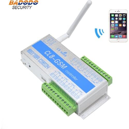 Wireless GSM Remote Controller ON/OFF switch CL8-GSM 8 channel Relay output temperature&humidity sensor is optional