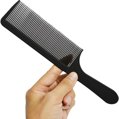 Black Hairdressing Hair Stylist Salon Carbon Combs Heat Resistant Hair Cutting Tool Cutting Comb Carbon Antistatic Comb