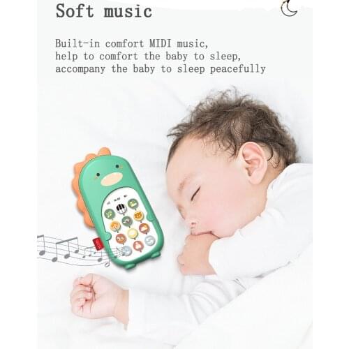Dinosaur mobile phone Early Educational Learning Machine Kids Gifts Telephone Music Sound Machine Dancing Electronic Baby Toy