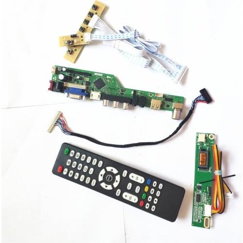 For LTN154X7-L02/L03 LCD T.V56 controller board Remote+Inverter+keyboard 1CCFL 30Pin LVDS VGA HDMI-Compatible AV USB