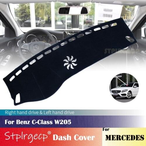For Mercedes Benz C-Class W205 Anti-Slip Dashboard Cover Protective Pad Car Accessories Sunshade Carpet C180 C200 C220 C250 C300