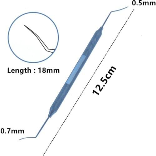 Double Titanium Repositor 0.7mm ophthalmic Veterinary surgical instrument