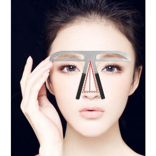 Tattoo Tools Permanent Makeup Brow Positioning Governor Stencils Alloy Eyebrow Shaping Tool Tatoo Accesories Balance Ruler Sale