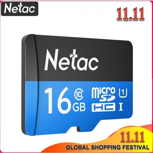 Original Netac Micro SD Card P500 Class 10 16GB 32GB 64GB Memory Card C10 Mini SD Card SDHC SDXC UHS-I TF Card For Smartphone/TV