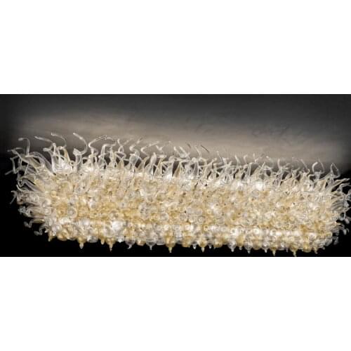 Chinese LED Chandelier Lamp New House Decoration Artistic Style Italian Blown Glass Chandeliers