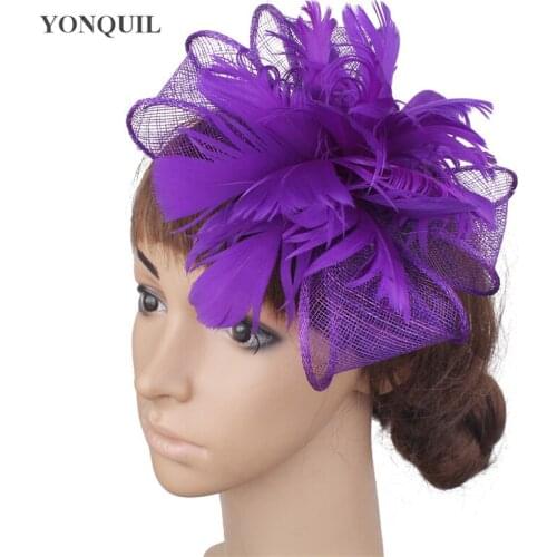 Cocktail Wedding Bride Headwear Elegant Ladies Wedding Fascinator Hat Hair Pin Mesh Hair Accessories For Occasion Headdress