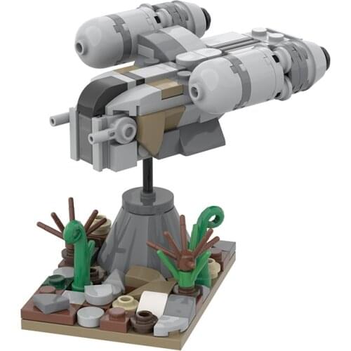 MOC Star movie Mini 51912 Spaceship Razor Scene spaceship Figures Building Blocks Educational toys Childs gift Movies model Toy