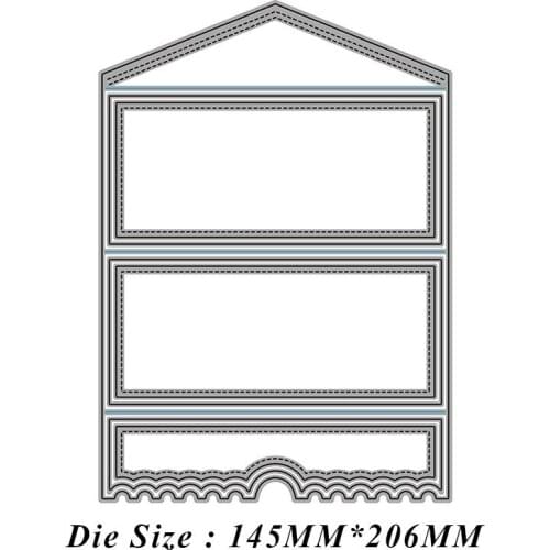 Envelope Hand Account Combination Metal Cutting Dies Scrapbook Paper Craft Knife Mould Stencils 2021 New Making Die Cuts