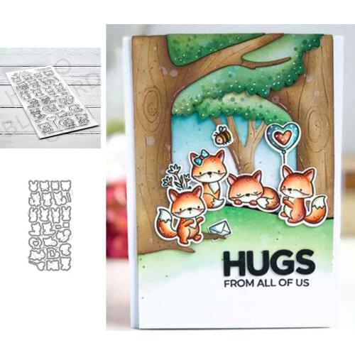 Love Balloon Rabbit Bear New Metal Cutting Dies & Stamps Scrapbook Dariy Decoration Stencil Embossing Template DIY Greeting Card