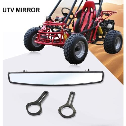 UTV Motorcycle Mirror Rear View Mirror 17.5/2'' Roll Bar Cage Clamp For Yamaha Rhinos 450 660 700 Kymco UTV Bad Boy MTV Polaris