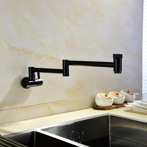 In wall orb single cold faucet kitchen faucet laundry pool long faucet foldable single cold faucet overseas warehouse
