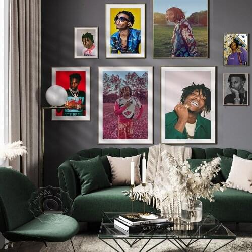 Rap Music Star Playboi Carti Poster Hip Hop Music Wall Picture Print Canvas Art Wall Stickers Bar Pub Club Fans Wall Decor