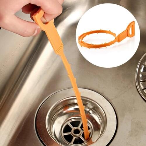 Drain Snake, Drain Cleaner Sticks Clog Remover Cleaning Tools 25 Inch Spring Pipe Dredging Tools Household For Kitchen Sink Tool