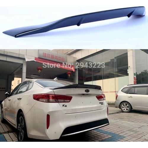 Fit For Kia K5 Optima R-style 2016 2017 2018 2019 High Quality Carbon Fiber Rear Spoiler Tail Trunk Lip Wing Car Accessories