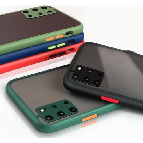 Shockproof Armor Matte Case For Samsung S20 Soft Hard PC Cover For Samsung S20 Plus Silicone Bumper Phone Cases