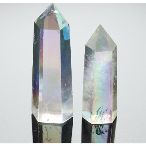 Clear Crystal Quartz Aura Angel Healing Chakra Wand Specimen Stone Reiki Mineral