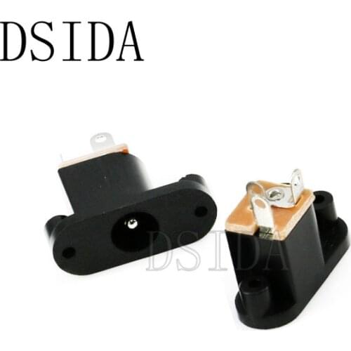 10Pcs DC018 DC Power Socket Jack DC-018 3Pin DIP 5.5*2.1MM Adaptation 5.5mmx2.1mm Power Female Plug