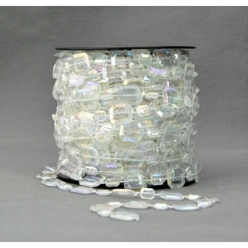 A Roll 15 Meters Cotton Beads Chain Garland Spool Rope Chain Wedding Party Christmas Supplies Home Decoration DIY Accessories