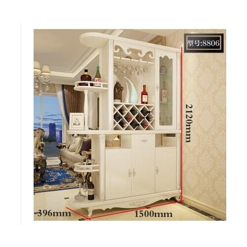 European style porch cabinet, wine cabinet, living room partition cabinet, double-sided room cabinet, screen, door, shoe cabinet