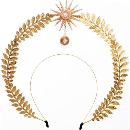 Vintage Sweet Lolita Handmade Virgin Mary Halo Headband Headwear Gorgeous Princess Hair Crown Bride Laurel crown