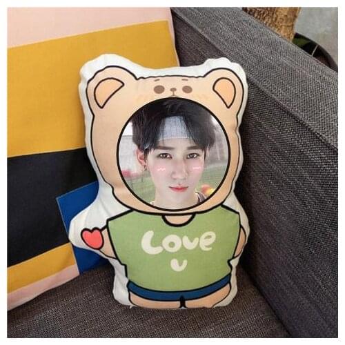 TNT Zhang Zhenyuan Humanoid Pillow Real Photos Waiting Surrounding Shaped Pillow Cartoon Doll Waist Cushion Home Decor Pillow