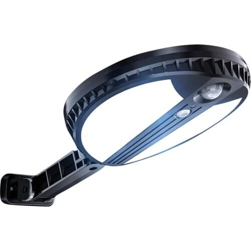 Solar outdoor lamp lights up automatically in dark