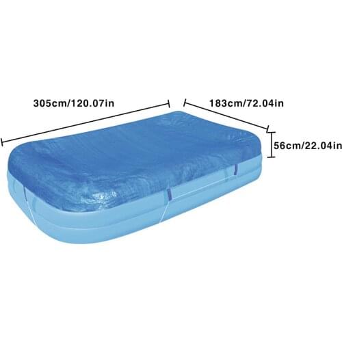 Swimming Pool Thicken Cover For Square Pools Waterproof Rainproof Dust UV Cover Tarpaulin With Wear-resistant Rope Dropshipping