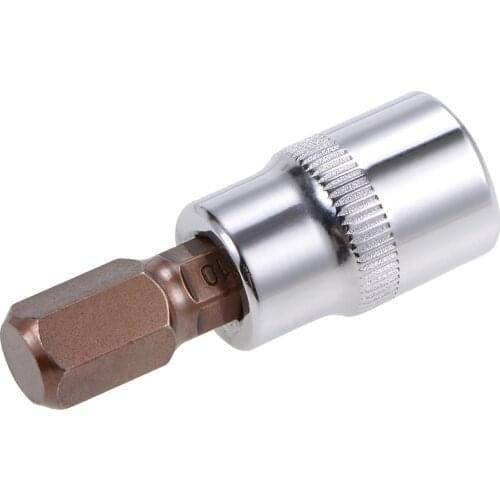 Uxcell 1Pcs 3/8-Inch Drive Bit Socket H3/4/5/6/8/10 S2 Steel 48mm Length to DIY Hand-making Automotive most General Repairs