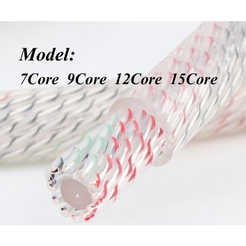 YTER Hifi Audio 7N copper Wire Silver Plated DIY Custom 9 core 12 core speaker cable