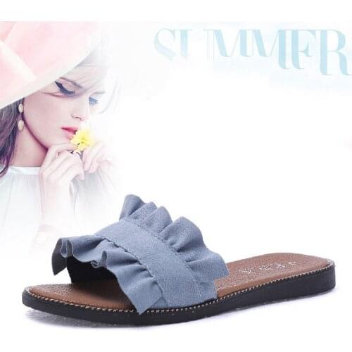 2020 Fashion Heel Patent Leather Women Slides Braid Cut-outs Outdoor Beige Brown Slipper Shoes Woman Sandals