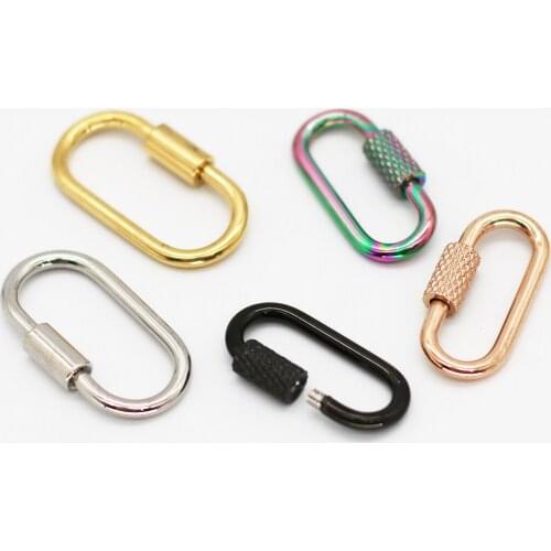 10pcs/lot 304 Stainless Steel Openable Ring Charms with Thread 2size Accessory for Jewelry Making SP029