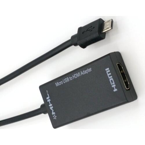 10pcs Mini Mirco USB Adapter Micro USB 2.0 MHL To HDMI Cable HD 1080P For Android connector