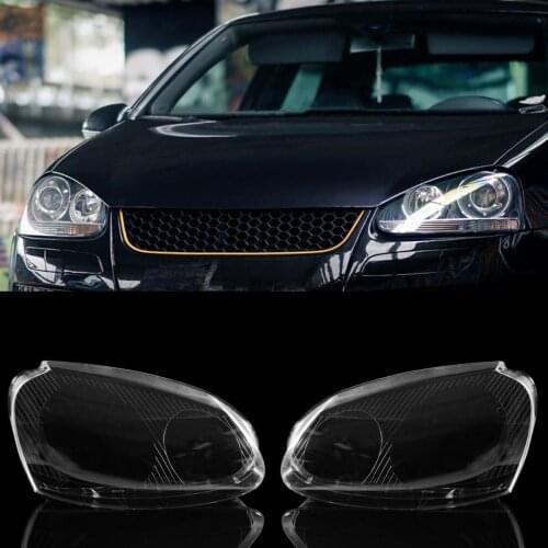 2pcs/set Headlight Clear Lens Cover For V-W MK5 Rabbit Jet-ta G-TI 06-09 R32 08