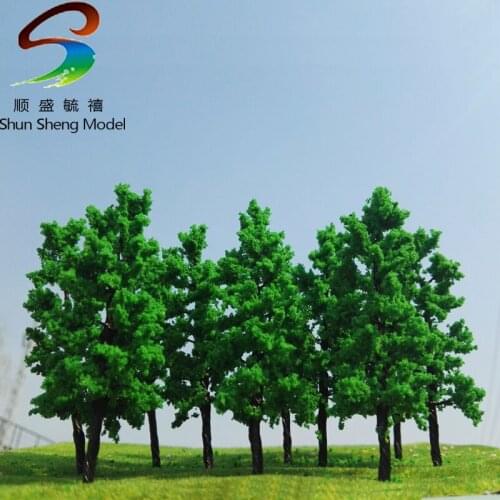 20pcs 9cm Middle Green Street tree model sand table model of the wire Tree
