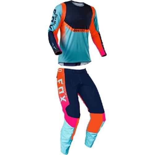2021 Motocross Downhill Bike Off-road Locomotive Motorcycle Gear Set Motorbike Suit Motorcycle Riding Suits for 360 Racing Suit