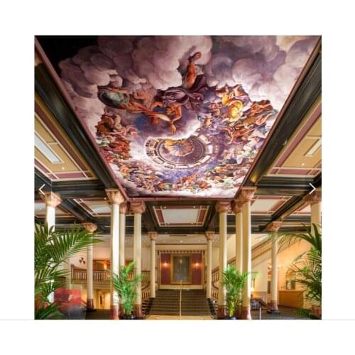 3d photo wallpaper custom 3d ceiling wallpaper murals cloud palace religious figures zenith background 3d living room wallpaper