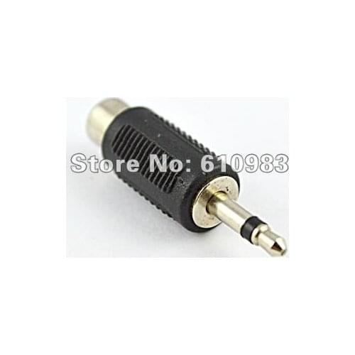 5 pieces/lot)3.5mm - RCA adapter 3.5mm male mono plug to Rca Female jack audio adapter connector